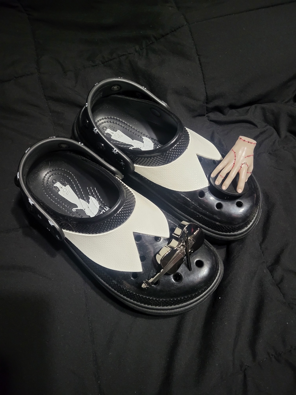 Wednesday Addams Platform Crocs